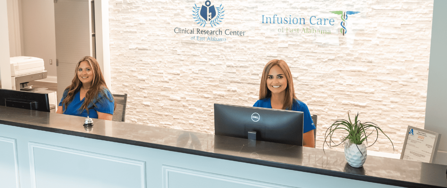 Infusion Care of East Alabama, Auburn front desk check in